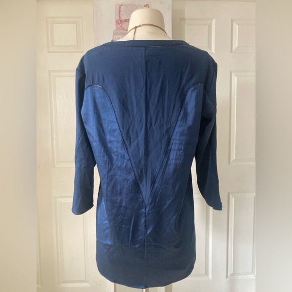 Rag & Bone medium Sleeve Modal Silk Mixed Media Top - Picture 5 of 8